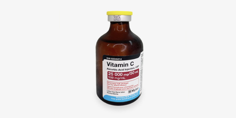 海外から冷蔵空輸されたビタミンC注射薬の使用を推奨